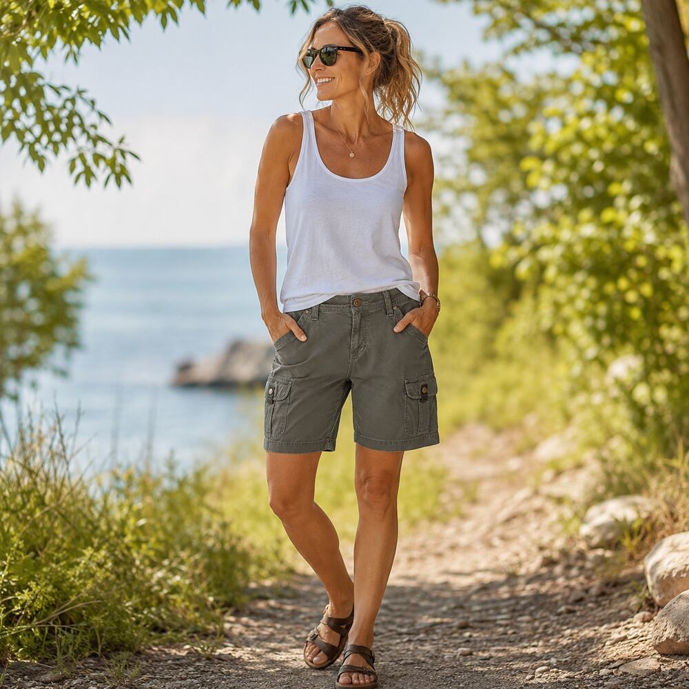 Kuhl SZ 12 Women's Free Range Army Green 11" Cargo Shorts